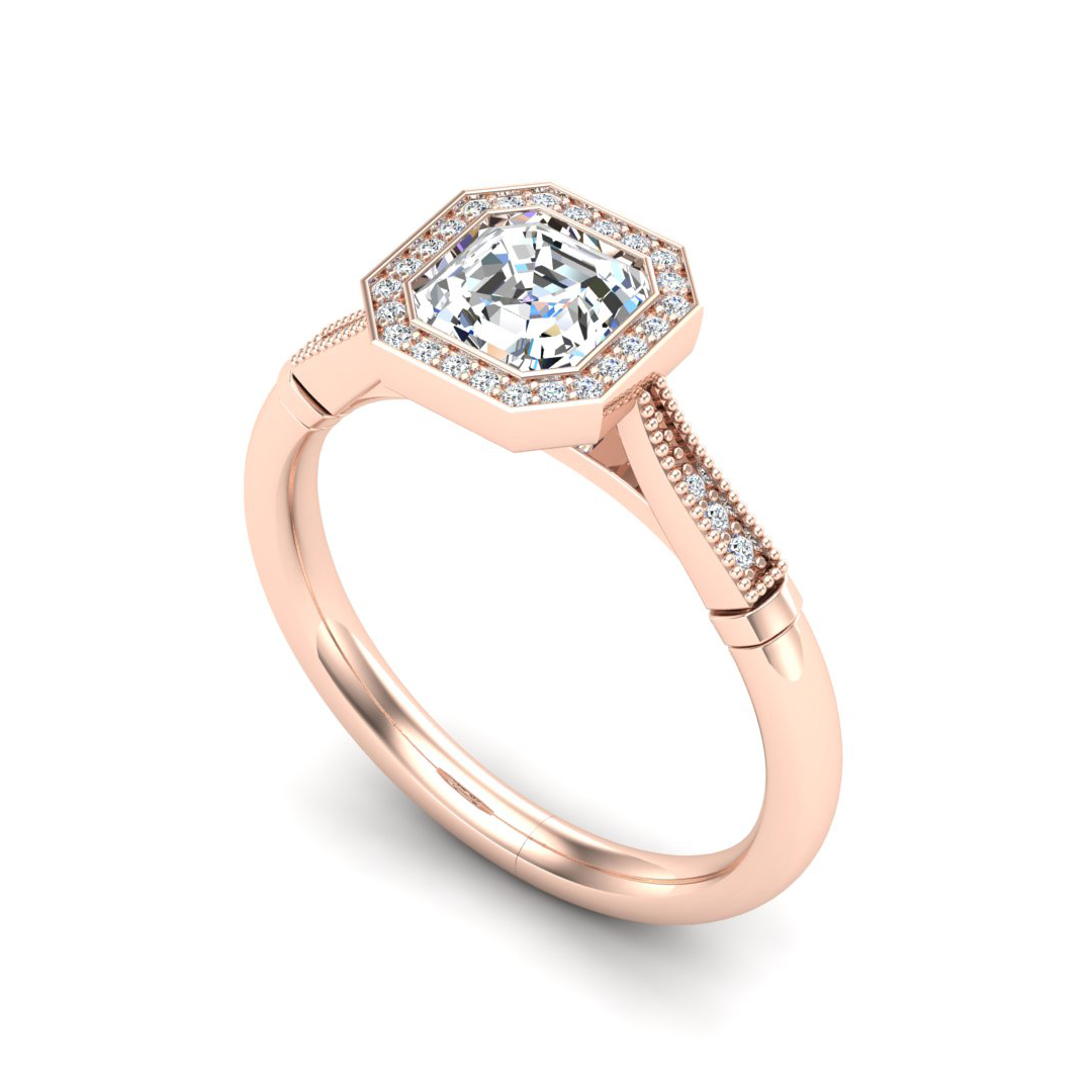 Izabelle Halo Engagement Ring
